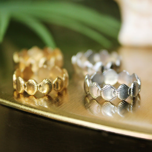 Shoreline Gleam Ring • Silver & Gold