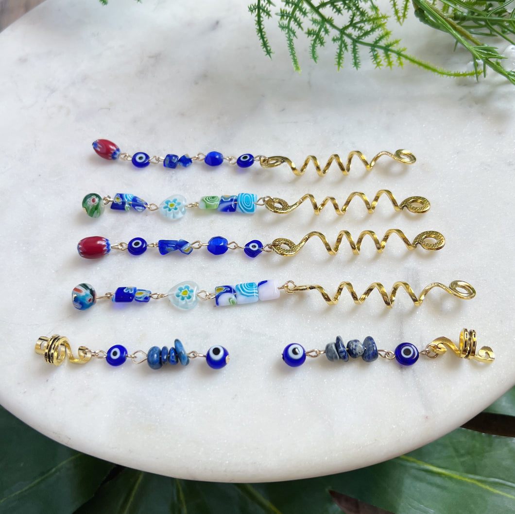 Evil Eye Hair Jewelry • Multiple Options