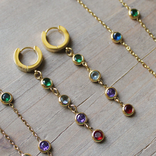 Dainty Rainbow Earrings