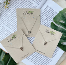 SALE • Initial Script Necklace • Silver