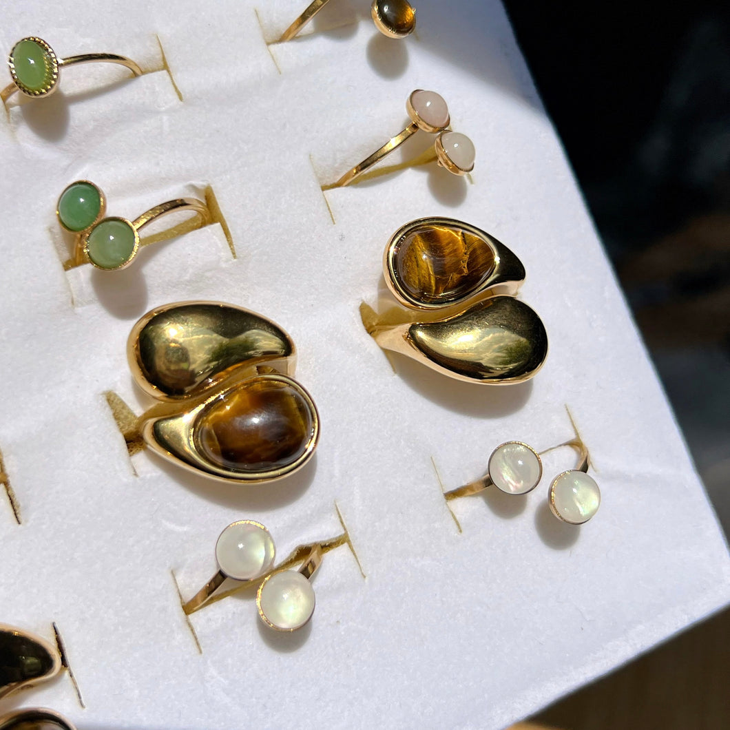 Tigers Eye Wrap Ring