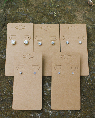 CZ Studs | Silver