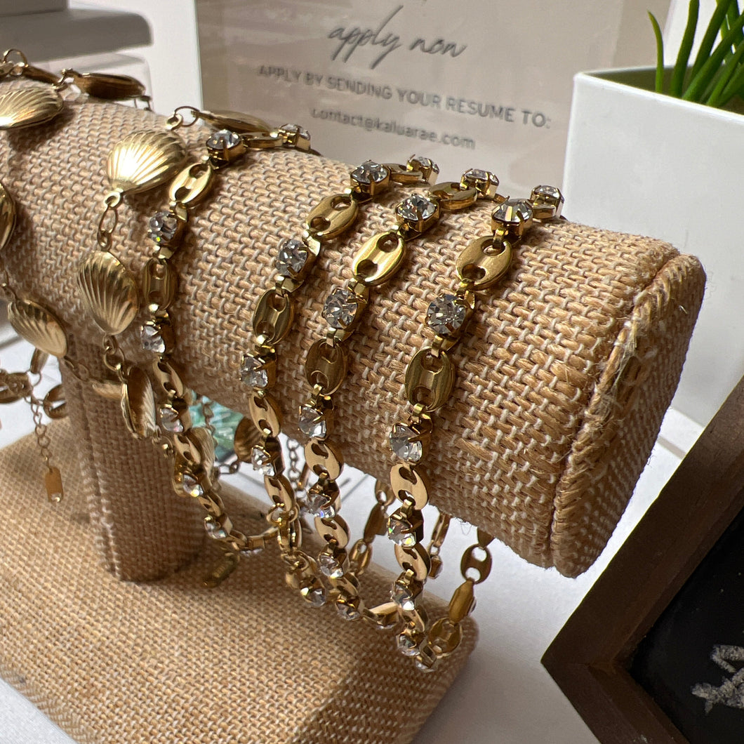 Coffee Bean Bling Bracelet