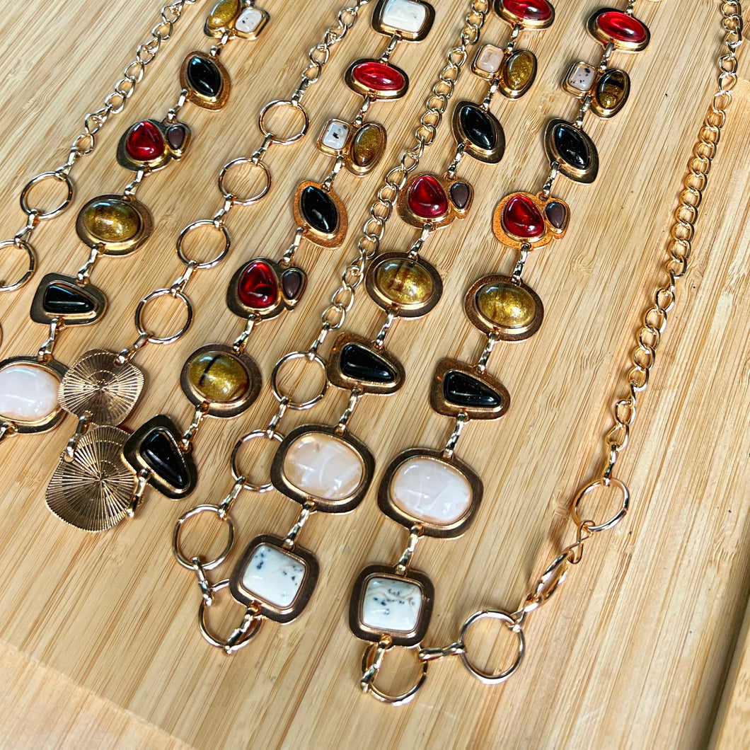 Gemstone Chain Belt