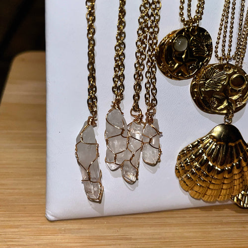 Caged Crystal Necklaces | Multiple Options