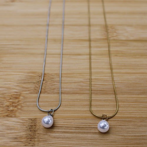 Pearl Necklace | Silver & Gold