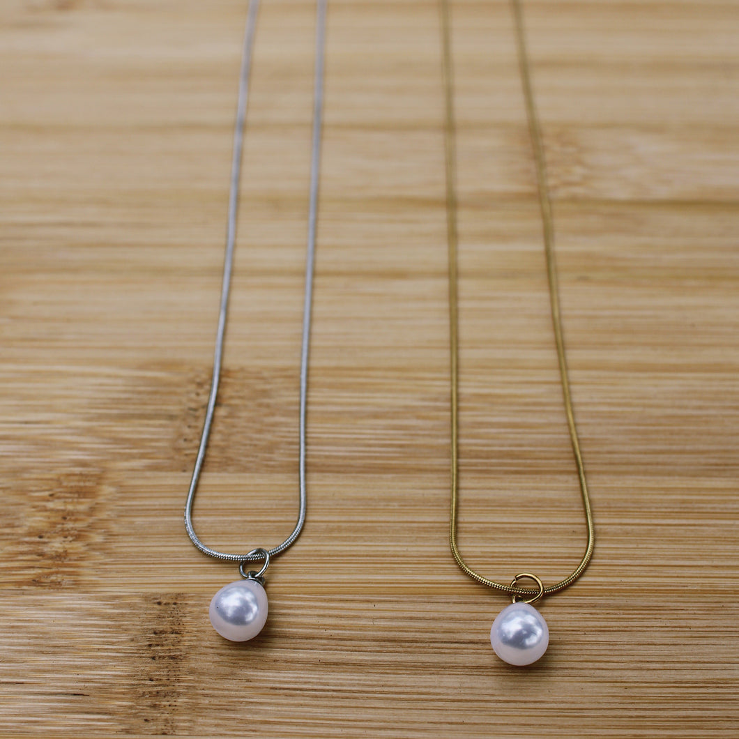 Pearl Necklace | Silver & Gold