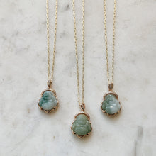 Jade Buddha Necklace • 24k Gold Filled