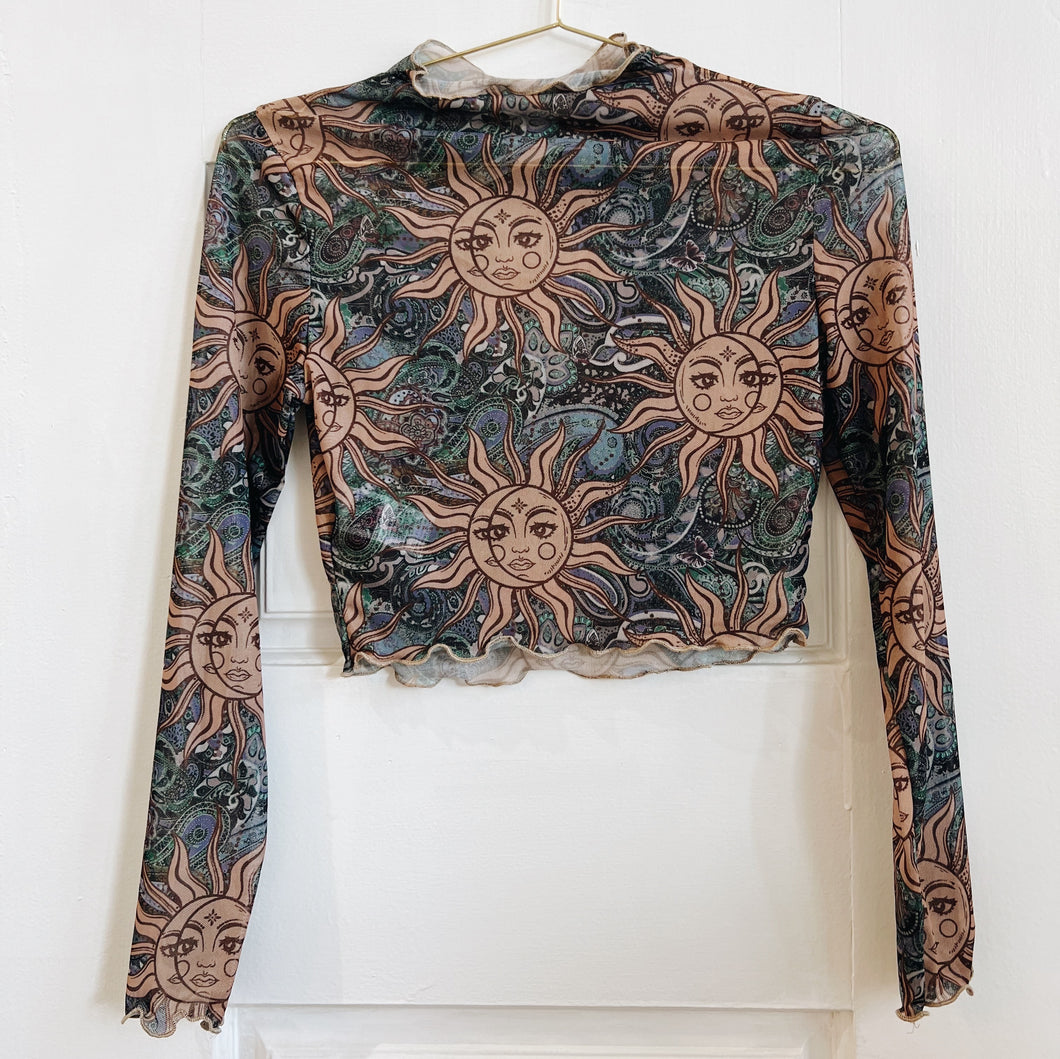 Sun & Moon Sheer Top | Size XS, M