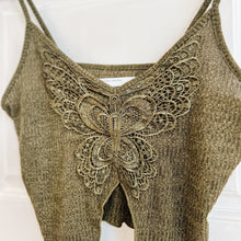 Olive Butterfly Tank | Size M