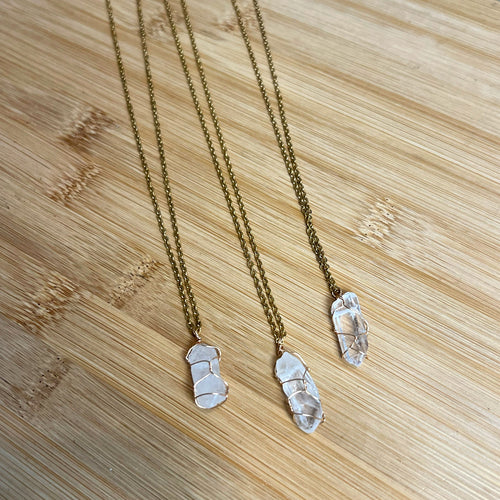 Caged Crystal Necklaces | Multiple Options