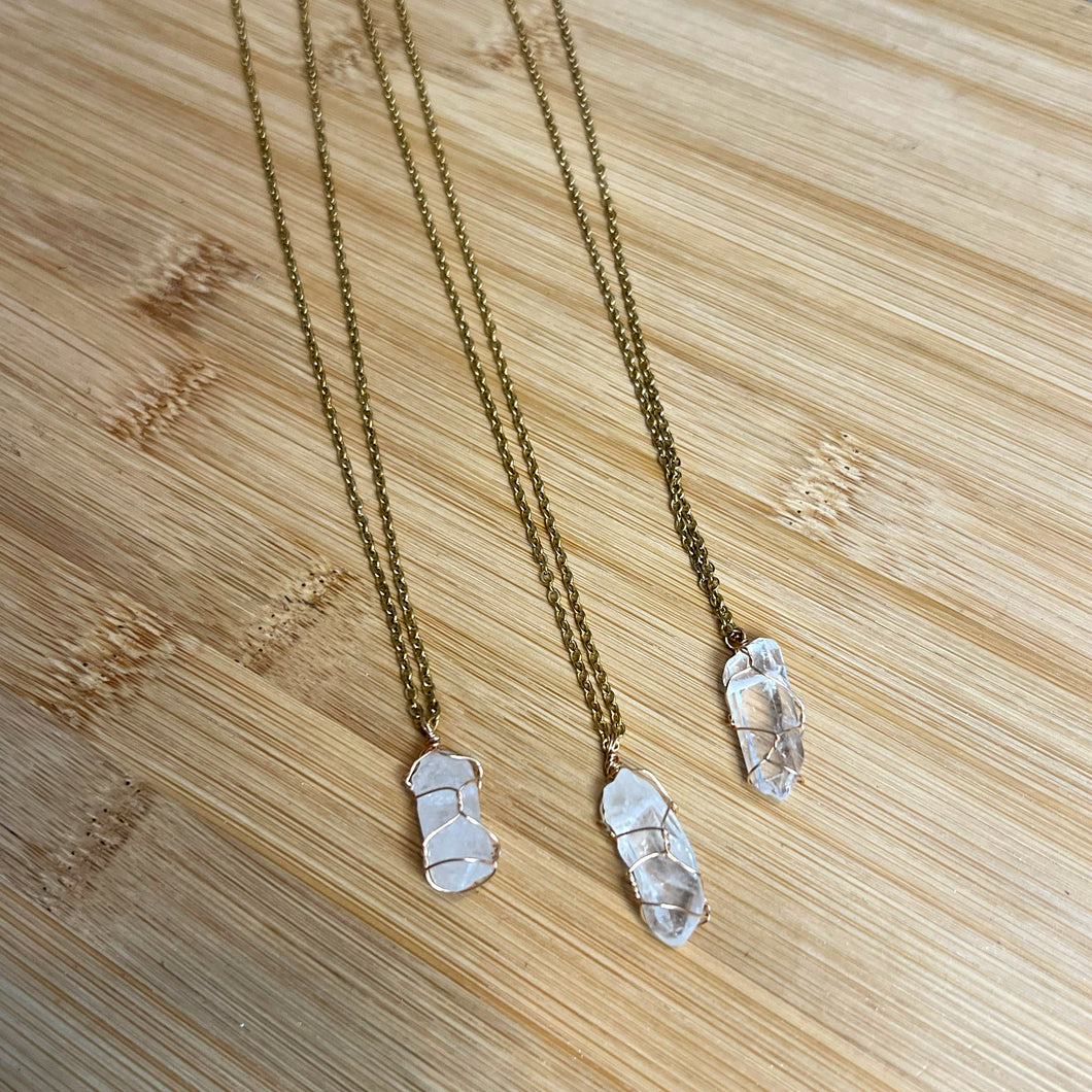 Caged Crystal Necklaces | Multiple Options