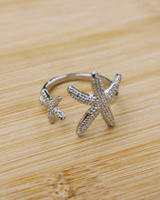 Double Starfish Ring | Silver & Gold