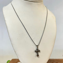 Chrome Cross Necklace (Silver & Gold)