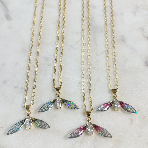 Pixie Wings Necklace • 24k Gold Filled