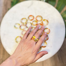 Floral Resin Rings