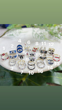 Evil Eye Enamel Rings | Silver