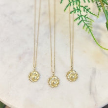 Gold Sunflower Necklace • 24k Gold Filled
