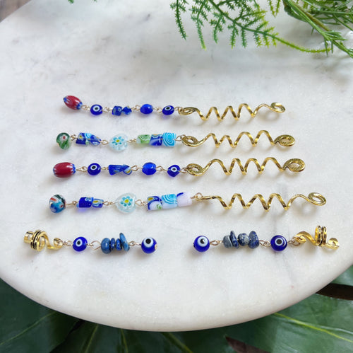 Evil Eye Hair Jewelry • Multiple Options