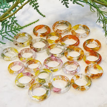 Floral Resin Rings