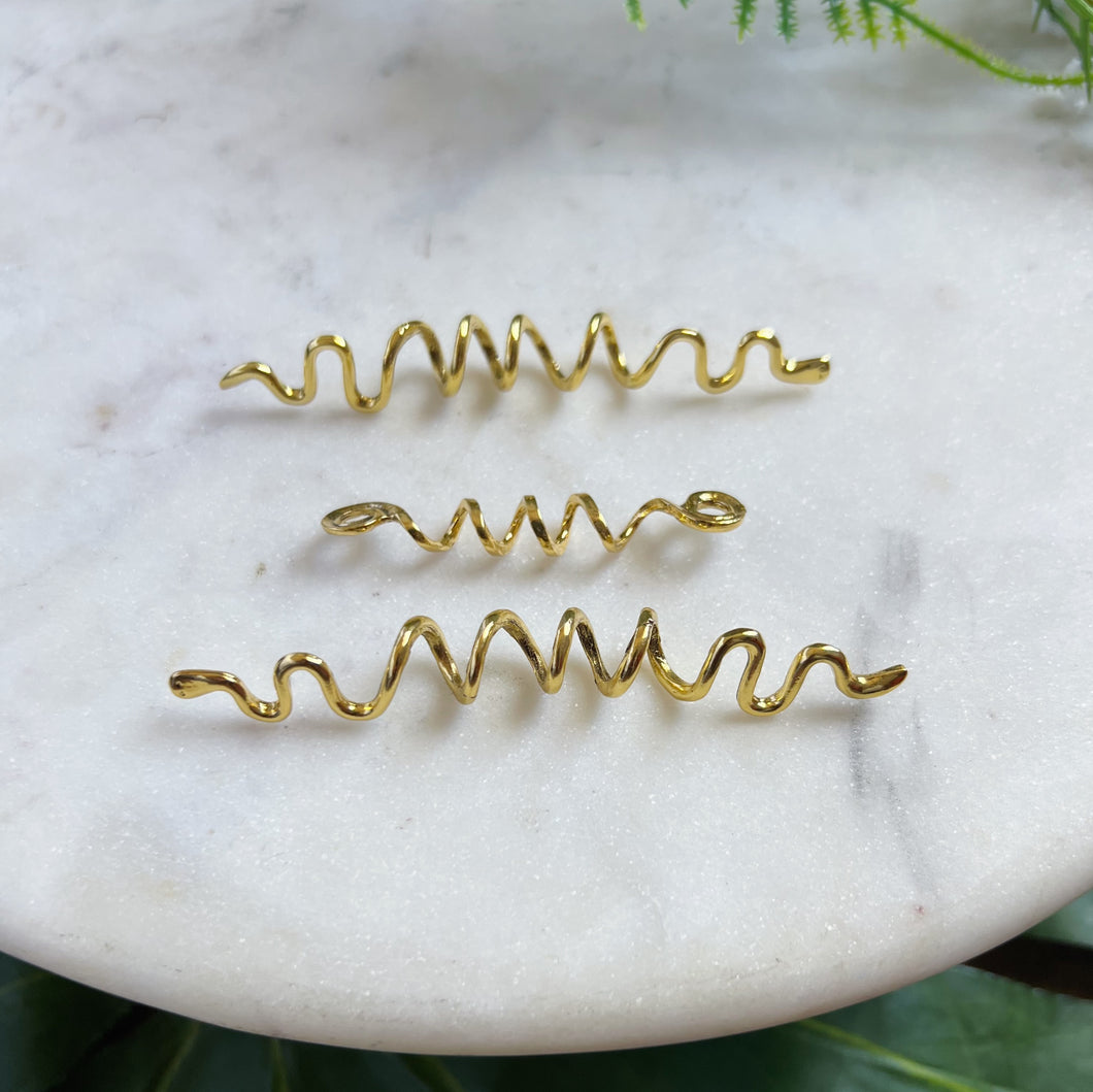 Simple Spiral Hair Jewelry • Multiple Options