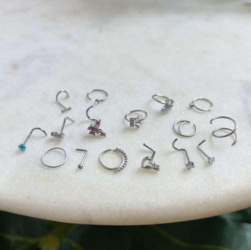 Nose Ring Silver • Multiple Styles