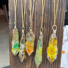 Floral Resin Crystal Necklaces