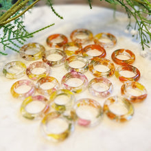 Floral Resin Rings