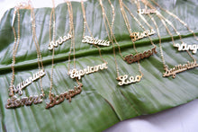 Zodiac Nameplate Necklace • Gold