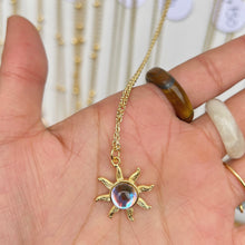 Opal Sunshine Necklace Silver & Gold • 24k Gold Filled